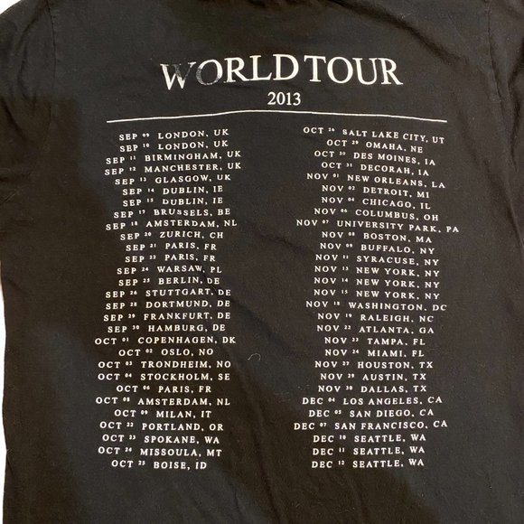 MACKLEMORE & RYAN LEWIS 2013 World Tour Tee - Picture 2 of 4